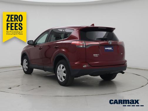 Red 2018 Toyota RAV4 LE