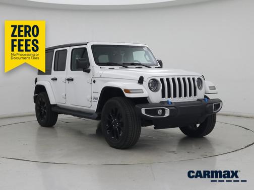White 2023 Jeep Wrangler 4xe Unlimited Sahara