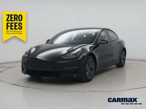 Black 2022 Tesla Model 3