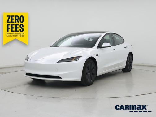White 2025 Tesla Model 3 Long Range
