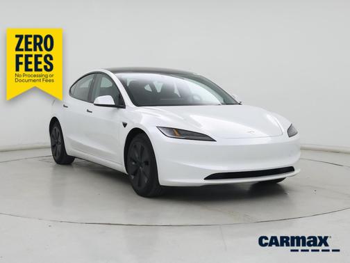 White 2025 Tesla Model 3 Long Range