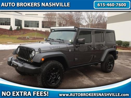 Granite Crystal Metallic Clearcoat 2017 Jeep Wrangler Unlimited Willy Wheeler 4x4 SUV