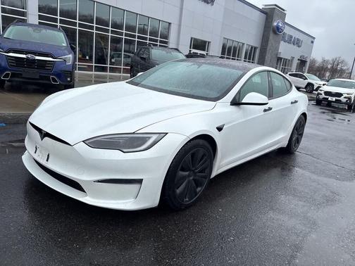 Pearl White Multi-Coat 2022 Tesla Model S Dual Motor All-Wheel Drive