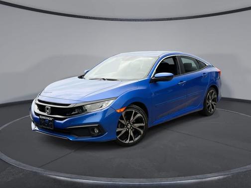 Aegean Blue Metallic 2019 Honda Civic Sport