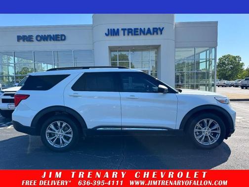 Star White Metallic Tri-Coat 2020 Ford Explorer XLT