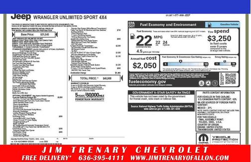 2019 Jeep Wrangler Unlimited Sport