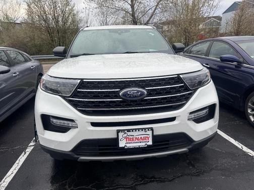 Star White Metallic Tri-Coat 2020 Ford Explorer XLT