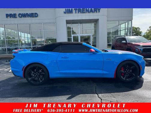 Rapid Blue 2022 Chevrolet Camaro RWD Convertible LT1
