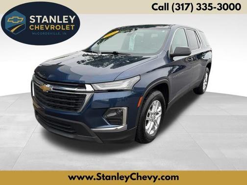 Blue Metallic 2022 Chevrolet Traverse LS