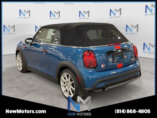 Island Blue Metallic 2022 MINI Convertible Cooper