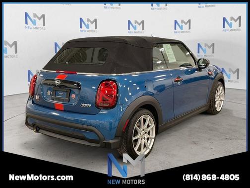Island Blue Metallic 2022 MINI Convertible Cooper