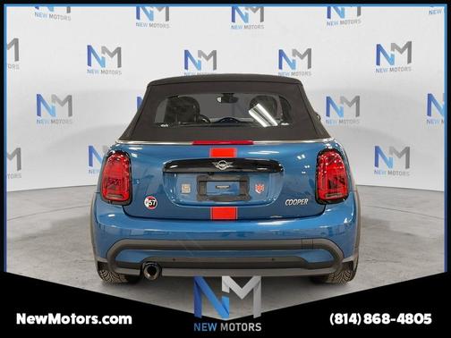 Island Blue Metallic 2022 MINI Convertible Cooper