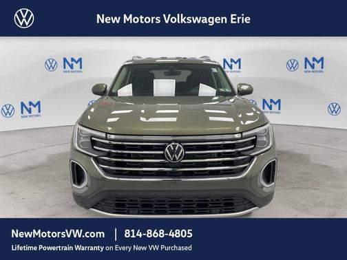 Avocado Green Pearl 2026 Volkswagen Atlas 2.0T SE W/TECHNOLOGY