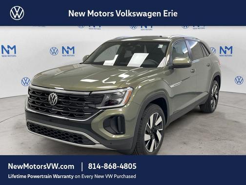 Avocado Green Pearl 2026 Volkswagen Atlas Cross Sport 2.0T SE W/TECHNOLOGY