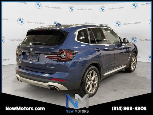 Blue Metallic 2024 BMW X3 xDrive30i