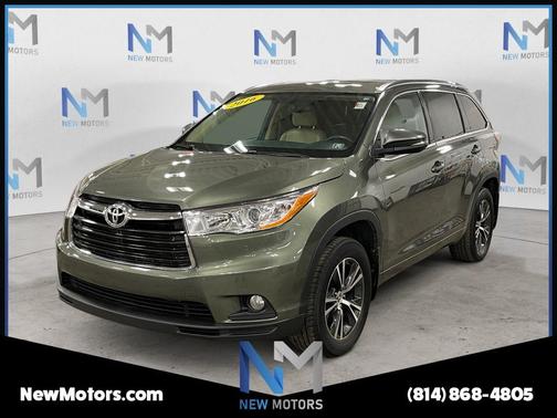 Jade Metallic 2016 Toyota Highlander XLE