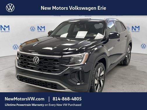 Deep Black Pearl Effect 2026 Volkswagen Atlas Cross Sport 2.0T SE W/TECHNOLOGY