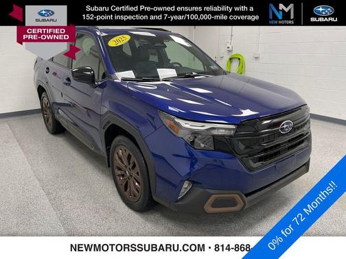 Sapphire Blue Pearl 2025 Subaru Forester Hybrid Sport