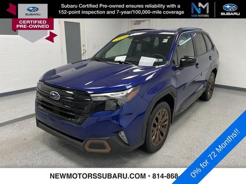 Sapphire Blue Pearl 2025 Subaru Forester Hybrid Sport