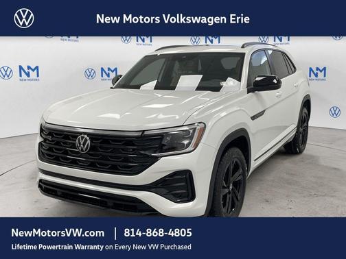 Opal White Pearl 2026 Volkswagen Atlas Cross Sport 2.0T SEL R-Line Black