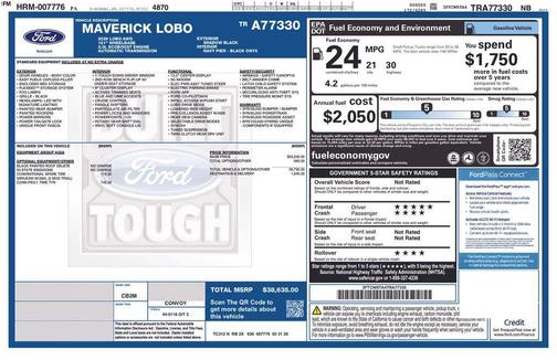 Shadow Black 2026 Ford Maverick Lobo Standard