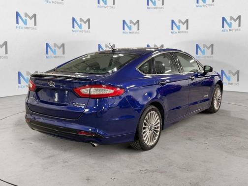 Blue Metallic 2014 Ford Fusion Hybrid Titanium
