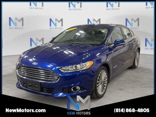 Blue Metallic 2014 Ford Fusion Hybrid Titanium