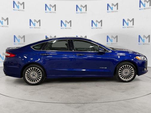 Blue Metallic 2014 Ford Fusion Hybrid Titanium