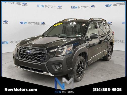 Crystal Black Silica 2023 Subaru Forester Wilderness