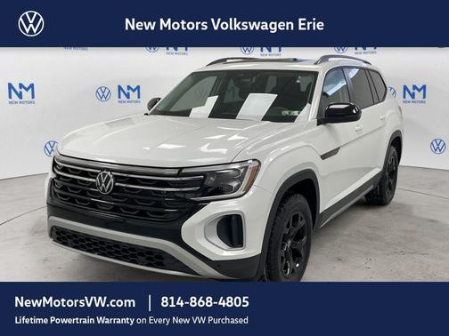 Opal White Pearl 2026 Volkswagen Atlas 2.0T Peak Edition