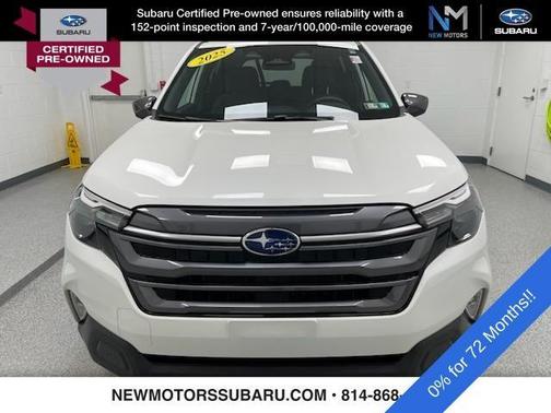 Crystal White Pearl 2025 Subaru Forester Hybrid