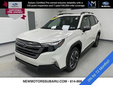 Crystal White Pearl 2025 Subaru Forester Hybrid