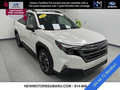 Crystal White Pearl 2025 Subaru Forester Hybrid