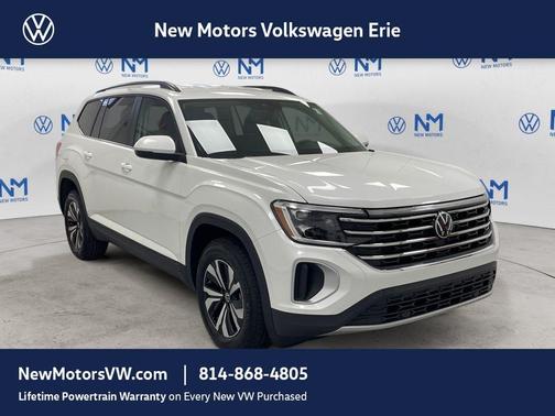 White Pearl 2026 Volkswagen Atlas 2.0T SE
