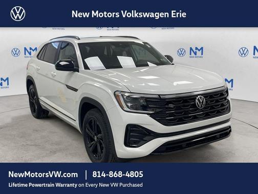 Opal White Pearl 2026 Volkswagen Atlas Cross Sport 2.0T SEL R-Line Black