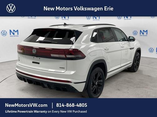 Opal White Pearl 2026 Volkswagen Atlas Cross Sport 2.0T SEL R-Line Black