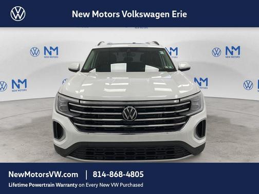 Opal White Pearl 2026 Volkswagen Atlas 2.0T SE W/TECHNOLOGY