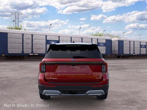 Red Metallic 2026 Ford Explorer Platinum