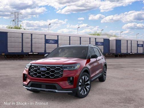 Red Metallic 2026 Ford Explorer Platinum
