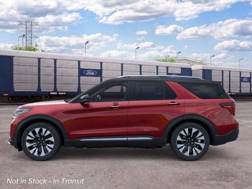 Red Metallic 2026 Ford Explorer Platinum