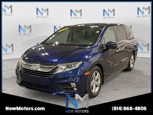 Blue 2018 Honda Odyssey EX-L