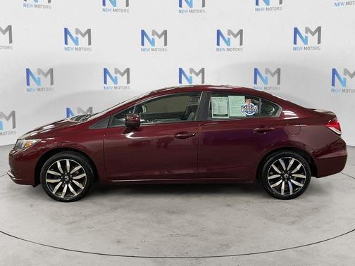 Red 2015 Honda Civic EX-L