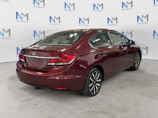 Red 2015 Honda Civic EX-L