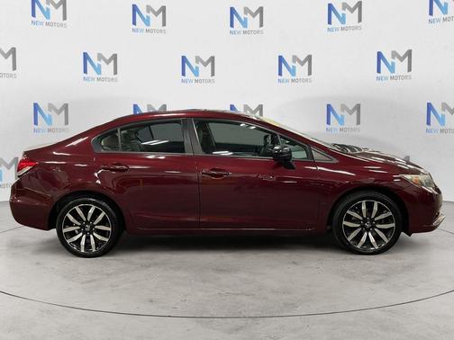 Red 2015 Honda Civic EX-L