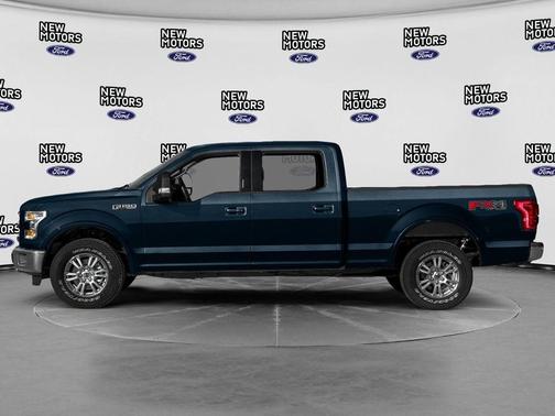 Blue 2015 Ford F-150 Lariat