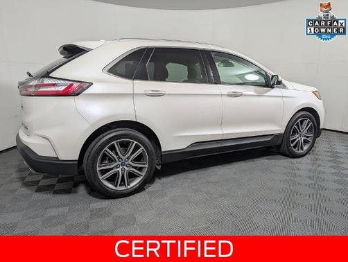WHITE PLATINUM MET TRI-COAT 2019 Ford Edge TITANIUM