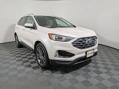 WHITE PLATINUM MET TRI-COAT 2019 Ford Edge TITANIUM