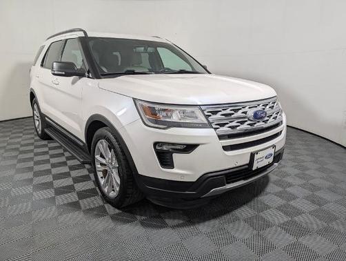 WHITE PLATINUM MET TRI-COAT 2019 Ford Explorer XLT