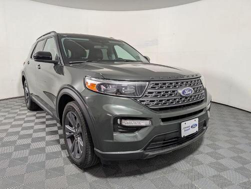 FORGED GREEN METALLIC 2024 Ford Explorer XLT