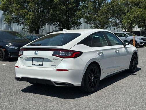 Platinum White Pearl 2026 Honda Civic Hybrid Sport
